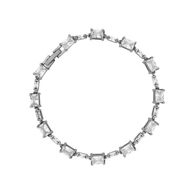 Silver multi baguette bracelet